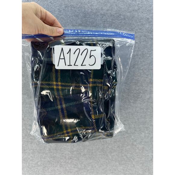 Talbots Women's sz 12 High Waisted Plaid Blue Green Yellow Skirt School Girl - Picture 12 of 12